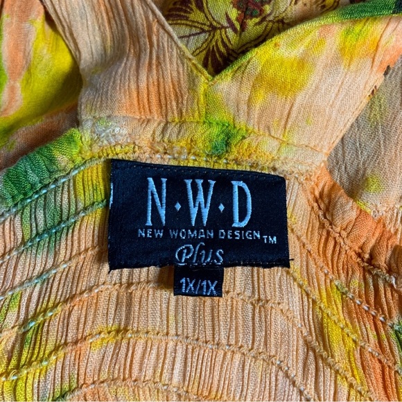 * NEW* NEW WOMAN DESIGN Yellow Spectacular Dye BlueColours Summer Dre’s Si… - Picture 14 of 15